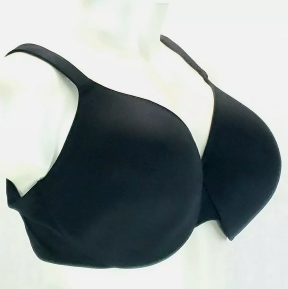 Catherines Womens Full-Coverage Smooth Underwire Bra Black Lined Plus Size - Picture 2 of 3